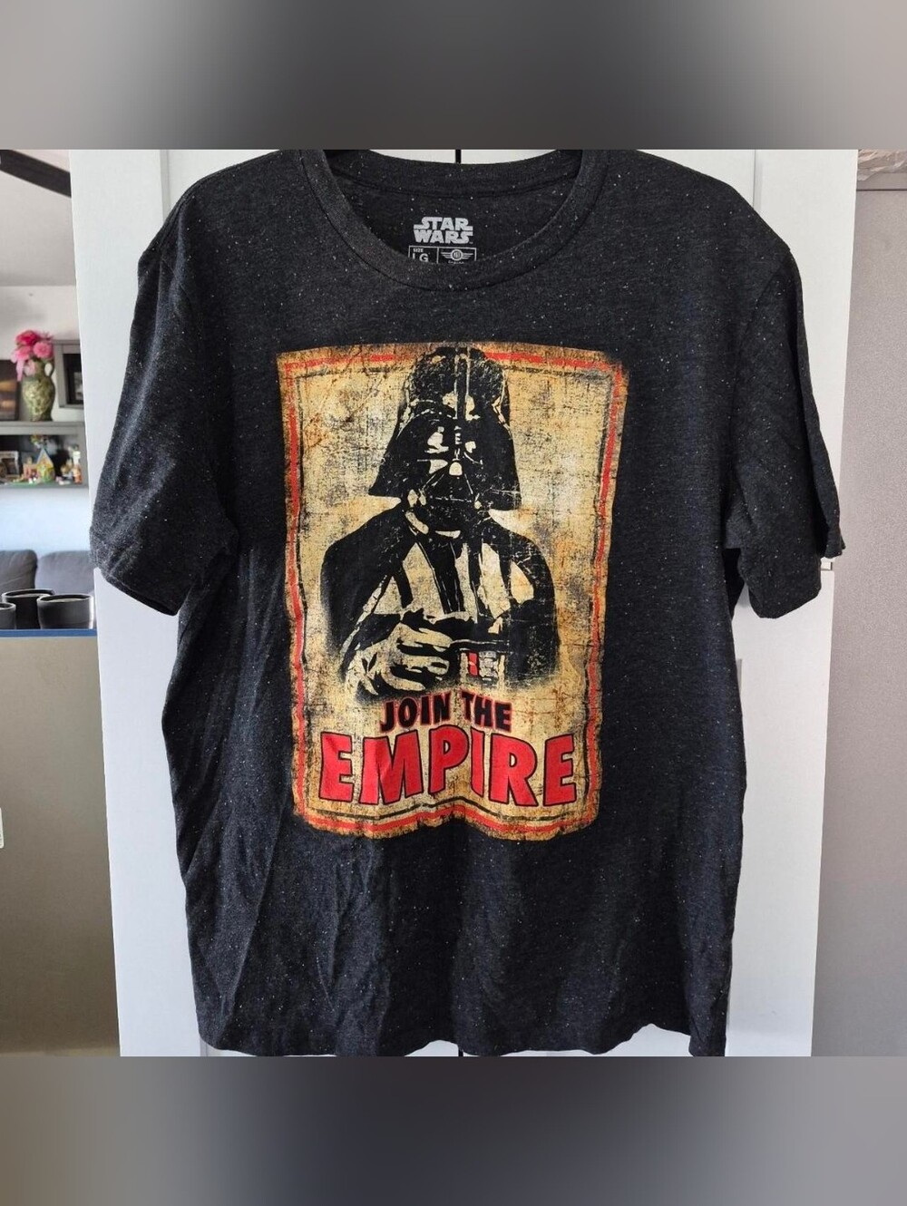 Star Wars Black Men's 'Join the Empire' Darth Vader Graphic Tee